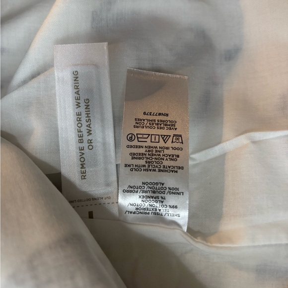 Ann Taylor White Floral Midi Dress Size 2 - Picture 8 of 8